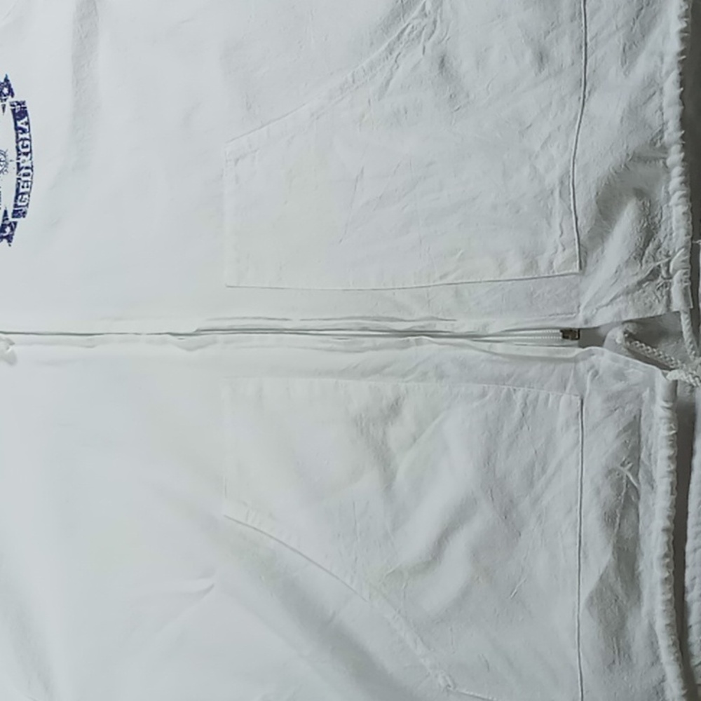 Art On T's White Full Zip Hooded Shacket Tybee Island Yacht Club  Size Medium - Picture 11 of 13